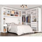 Guarda Roupa Casal Modulado Brenda 4 Peças Branco - Móveis Ar