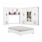 Guarda-roupa Casal Modulado Com Cama Hércules 11 Portas 6 Gav