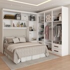 Guarda-roupa Casal Modulado Com Cama Paradise 10 Portas 6 gav