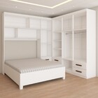 Guarda-roupa Casal Modulado Com Cama Paradise 10 Portas 6 gav