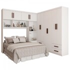 Guarda-roupa Casal Modulado Com Cama Paradise 10 Portas 6 gav