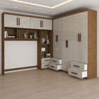 Guarda-roupa Casal Modulado Com Cama Paradise 10 Portas 6 gav