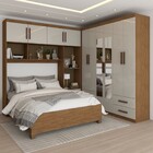 Guarda-roupa Casal Modulado Com Cama Paradise 10 Portas Com E