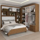 Guarda-roupa Casal Modulado Com Cama Paradise 10 Portas Com E
