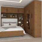 Guarda-roupa Casal Modulado Com Cama Paradise 10 Portas Com E