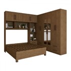 Guarda-roupa Casal Modulado Com Cama Paradise 10 Portas Com E
