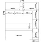 Guarda Roupa Casal Modulado Com Espelho 3 Peças 8 Portas 3 Ga