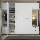 Guarda Roupa Casal Modulado Com Espelho 6 Portas 4 Gavetas Fr