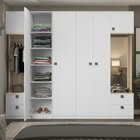 Guarda-roupa Casal Modulado Com Espelho 6 Portas 4 Gavetas Fr