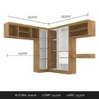 Guarda Roupa Casal Modulado Elsa Boreal/grafite - Móveis Arap