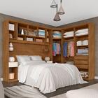 Guarda Roupa Casal Modulado Emília 3 Peças Freijó/off Premium