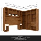 Guarda Roupa Casal Modulado Emília 3 Peças Freijó/off Premium