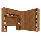 Guarda Roupa Casal Modulado Emília 4 Peças Freijó - Móveis Ar