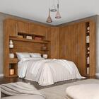 Guarda Roupa Casal Modulado Emília 4 Peças Freijó - Móveis Ar