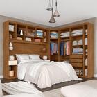 Guarda Roupa Casal Modulado Emília 4 Peças Freijó/off Premium