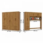 Guarda-roupa Casal Modulado Hércules 11 Portas 6 Gavetas Cina