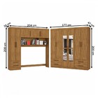 Guarda-roupa Casal Modulado Hércules 11 Portas 6 Gavetas Com