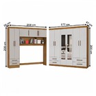 Guarda-roupa Casal Modulado Hércules 11 Portas 6 Gavetas Com