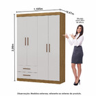 Guarda-roupa Casal Modulado Hercules 9 Portas 4 Gavetas