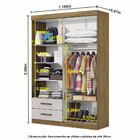 Guarda-roupa Casal Modulado Hercules 9 Portas 4 Gavetas
