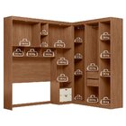 Guarda-roupa Casal Modulado Lugano Com Espelho Jatobá/areia