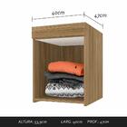 Guarda Roupa Casal Modulado Maeve Boreal/preto - Móveis Arapo