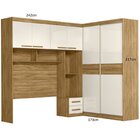 Guarda Roupa Casal Modulado Para Box 138cm 4 Portas De Bater