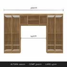 Guarda Roupa Casal Modulado Rubia Boreal/preto - Móveis Arapo