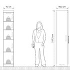 Guarda Roupa Casal Modular 1 Porta Gênova Plus Branco