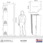 Guarda Roupa Casal Modular Canto 1 Porta Gênova Plus Freijó W