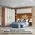 Guarda Roupa Casal Modular Canto 1 Porta Gênova Plus Freijó W
