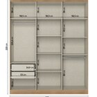 Guarda-roupa Casal Modular Em L 6 Portas Com Cabeceira Milan