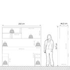 Guarda Roupa Casal Modular Ponte 2 Portas 2 Gavetas Gênova Pl