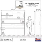 Guarda Roupa Casal Modular Ponte 2 Portas 2 Gavetas Gênova Pl