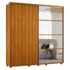 Guarda Roupa Casal Monet Ripado 2 Portas Deslizantes Com Espe