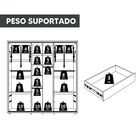 Guarda Roupa Casal Monet Ripado 2 Portas Deslizantes - Madetec