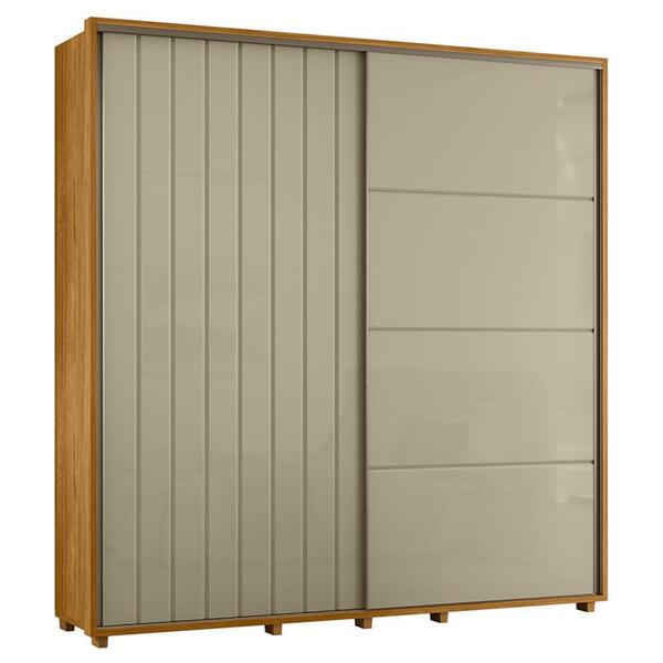 Guarda Roupa Casal Monet Ripado 2 Portas Deslizantes - Madetec