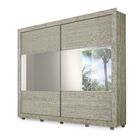 Guarda-roupa Casal Monte Castello 2 Portas Correr Com Espelho