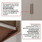 Guarda-roupa Casal Monte Negro 6 Portas 9 Gavetas Com Espelho