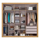 Guarda-roupa Casal Montecarlo 100% Mdf 6 Portas 3 Gavetas Mar