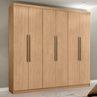 Guarda Roupa Casal Montreal Mapi Móveis 6 Portas 3 Gavetas -