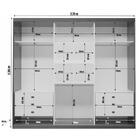 Guarda-roupa Casal Monza 100%mdf 6 Portas 6 Gav Bom Pastor