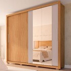Guarda-roupa Casal Moviment 2 Portas 4 Gavetas Com Espelho Bu