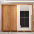 Guarda-roupa Casal Moviment 2 Portas 4 Gavetas Com Espelho Fr