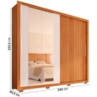 Guarda-roupa Casal Moviment 2 Portas 4 Gavetas Com Espelho Fr