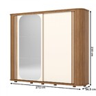 Guarda-roupa Casal Mozzate 2 Portas 6 Gavetas Ripado Com Espe