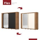 Guarda-roupa Casal Mozzate Cantos Arredondados Com Ripado 2 P