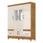 Guarda Roupa Casal Ms912 6 Portas E 2 Gavetas Com Espelho - M