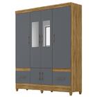 Guarda Roupa Casal Ms912 6 Portas E 2 Gavetas Com Espelho - P