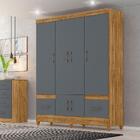 Guarda Roupa Casal Ms912 6 Portas E 2 Gavetas - Moval